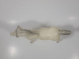 White Plastic Horse Toy Figure 6 3/4" Tall