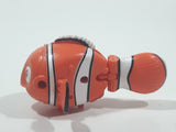 Finding Nemo Orange Clownfish Character with Rolling Flipping Face Plastic Toy Figure 3 1/4" Long