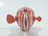 Finding Nemo Orange Clownfish Character with Rolling Flipping Face Plastic Toy Figure 3 1/4" Long