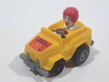 1985 McDonald's Happy Meal Fast Macs Ronald McDonald Character Pink Pull Back Toy Car Vehicle