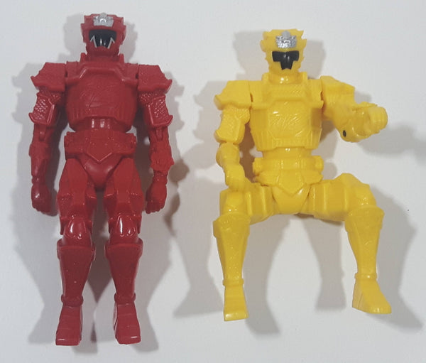 Power Ranger Mega Morph Red and Yellow Figures