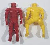 Power Ranger Mega Morph Red and Yellow Figures