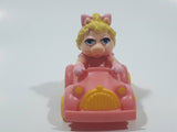 Vintage The Muppets 1986 Baby Miss Piggy and Pink Toy Car Vehicle McDonald's Happy Meal