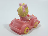 Vintage The Muppets 1986 Baby Miss Piggy and Pink Toy Car Vehicle McDonald's Happy Meal