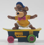 1991 McDonald's Hanna Barbera Yogi Bear Boo Boo Bear Cartoon Character on Skateboard Rev-Up and Go Toy Figure