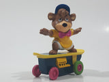 1991 McDonald's Hanna Barbera Yogi Bear Boo Boo Bear Cartoon Character on Skateboard Rev-Up and Go Toy Figure