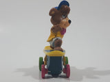 1991 McDonald's Hanna Barbera Yogi Bear Boo Boo Bear Cartoon Character on Skateboard Rev-Up and Go Toy Figure