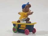 1991 McDonald's Hanna Barbera Yogi Bear Boo Boo Bear Cartoon Character on Skateboard Rev-Up and Go Toy Figure