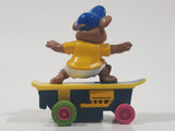 1991 McDonald's Hanna Barbera Yogi Bear Boo Boo Bear Cartoon Character on Skateboard Rev-Up and Go Toy Figure