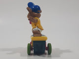1991 McDonald's Hanna Barbera Yogi Bear Boo Boo Bear Cartoon Character on Skateboard Rev-Up and Go Toy Figure