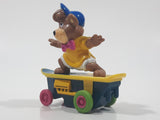 1991 McDonald's Hanna Barbera Yogi Bear Boo Boo Bear Cartoon Character on Skateboard Rev-Up and Go Toy Figure