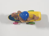 1991 McDonald's Hanna Barbera Yogi Bear Boo Boo Bear Cartoon Character on Skateboard Rev-Up and Go Toy Figure