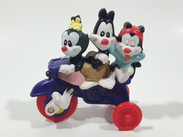 1993 McDonald's Warner Bros. Animaniacs Bicycle Built For Trio Wakko Yakko Dot Plastic Toy Vehicle