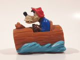 1995 Disney Disneyland 40th Anniversary Splash Mountain Brer Bear Log Ride Picture Viewer Plastic Toy Figure