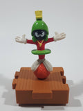 1996 McDonald's Warner Bros Looney Tunes Space Jam Marvin The Martian on a Basketball Puzzle Pieces Shaped Plastic Toy Figure