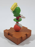 1996 McDonald's Warner Bros Looney Tunes Space Jam Marvin The Martian on a Basketball Puzzle Pieces Shaped Plastic Toy Figure