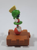 1996 McDonald's Warner Bros Looney Tunes Space Jam Marvin The Martian on a Basketball Puzzle Pieces Shaped Plastic Toy Figure