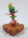 1996 McDonald's Warner Bros Looney Tunes Space Jam Marvin The Martian on a Basketball Puzzle Pieces Shaped Plastic Toy Figure