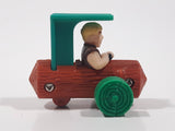 1993 McDonald's The Flintstones Barney Rubble Log Car Plastic Toy Vehicle 1 7/8" Long