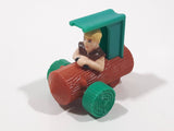 1993 McDonald's The Flintstones Barney Rubble Log Car Plastic Toy Vehicle 1 7/8" Long