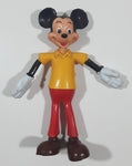 Vintage Brabo Walt Disney Productions Mickey Mouse Bendable Poseable 5" Tall Rubber Toy Figure