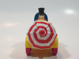 1991 McDonald's Batman Returns Penguin in Umbrella Roto-Roadster Car 3" Long Plastic Toy Figure Vehicle