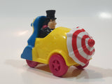 1991 McDonald's Batman Returns Penguin in Umbrella Roto-Roadster Car 3" Long Plastic Toy Figure Vehicle