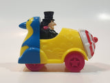 1991 McDonald's Batman Returns Penguin in Umbrella Roto-Roadster Car 3" Long Plastic Toy Figure Vehicle