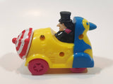 1991 McDonald's Batman Returns Penguin in Umbrella Roto-Roadster Car 3" Long Plastic Toy Figure Vehicle