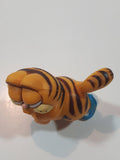 Vintage 1978 1981 United Features Syndicate Garfield Strolling in Blue Shoes 2 1/4" Tall PVC Toy Figure Made in Hong Kong
