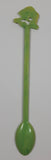 Vintage King Neptune Seafoods New Westminster B.C. Jumping Fish Themed Green Plastic Drink Stir Stick Stirrer