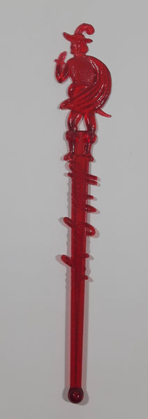 Hotel Georgia Vancouver B.C. Red Plastic Drink Stir Stick Stirrer
