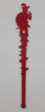 Hotel Georgia Vancouver B.C. Red Plastic Drink Stir Stick Stirrer