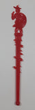 Hotel Georgia Vancouver B.C. Red Plastic Drink Stir Stick Stirrer