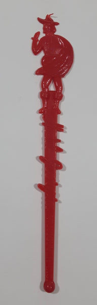 Hotel Georgia Vancouver B.C. Red Plastic Drink Stir Stick Stirrer