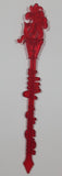Vintage Nat Bailey's Villa Red Plastic Drink Stir Stick Stirrer
