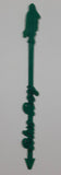 Vintage Blue Boy Motor Inn Green Plastic Drink Stir Stick Stirrer