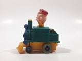 1989 Peanuts Charlie Brown Cartoon Character in Pullback Motorized Friction Toy Train Vehicle McDonald's Happy Meal FADED