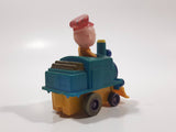 1989 Peanuts Charlie Brown Cartoon Character in Pullback Motorized Friction Toy Train Vehicle McDonald's Happy Meal FADED
