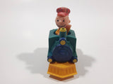 1989 Peanuts Charlie Brown Cartoon Character in Pullback Motorized Friction Toy Train Vehicle McDonald's Happy Meal FADED