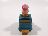 1989 Peanuts Charlie Brown Cartoon Character in Pullback Motorized Friction Toy Train Vehicle McDonald's Happy Meal FADED