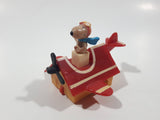 Vintage 1989 Peanuts Gang Pop Mobiles United Features Syndicate Snoopy Flying Ace Doghouse Plastic Toy McDonald's Happy Meals FADED