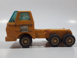 Vintage Dump Truck Yellow Plastic Die Cast Toy Car Vehicle Missing The Dumper