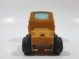 Vintage Dump Truck Yellow Plastic Die Cast Toy Car Vehicle Missing The Dumper