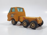 Vintage Dump Truck Yellow Plastic Die Cast Toy Car Vehicle Missing The Dumper