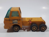 Vintage Dump Truck Yellow Plastic Die Cast Toy Car Vehicle Missing The Dumper