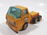 Vintage Dump Truck Yellow Plastic Die Cast Toy Car Vehicle Missing The Dumper