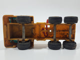 Vintage Dump Truck Yellow Plastic Die Cast Toy Car Vehicle Missing The Dumper