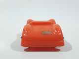 Vintage Orange Plastic Toy Car Vehicle 2 1/4" Long