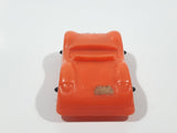 Vintage Orange Plastic Toy Car Vehicle 2 1/4" Long